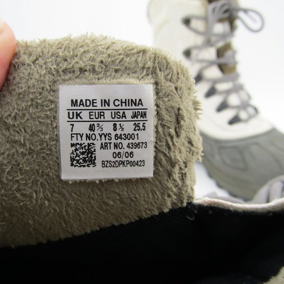 Salomon Thinsulate Winter Snow Boots Beige Women's Size 8.5 Waterproof EUC - Picture 6 of 11